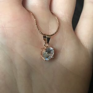 Rose gold necklace